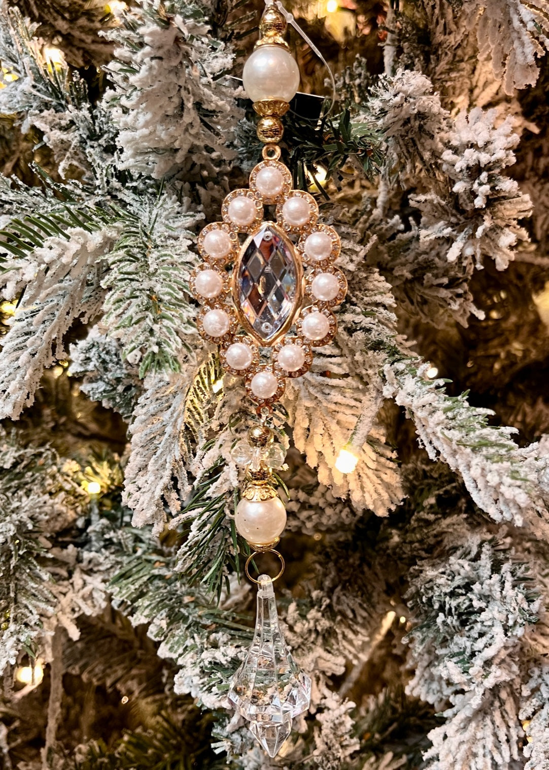 27cm Beaded Acrylic Drop SBC036