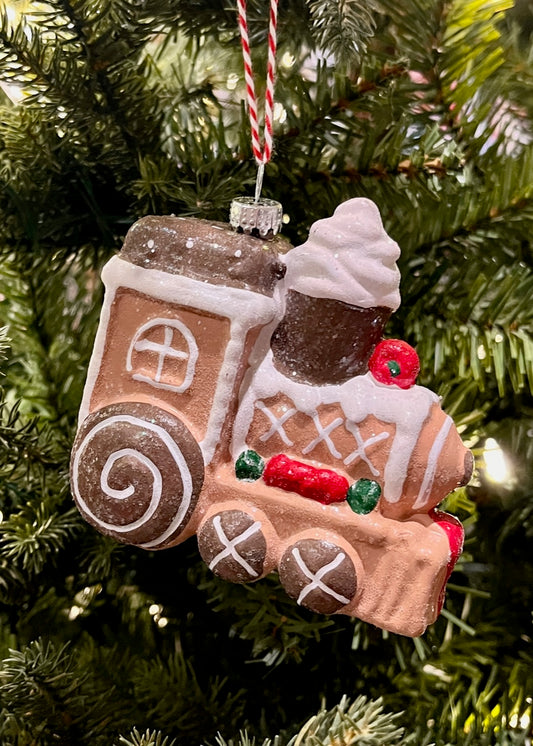 Gingerbread Train Hanging Ornament SSP204