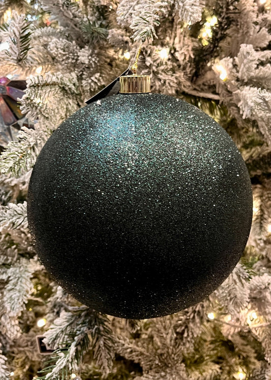 20CM GREEN GLITTER SHATTERPROOF ORNAMENT SVN166