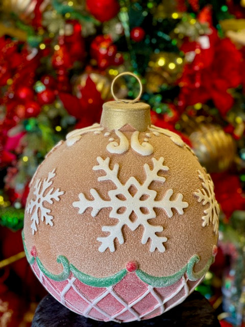 Gingerbread Ball Decor SWL438 (Bulky Item requires Extra Postage)