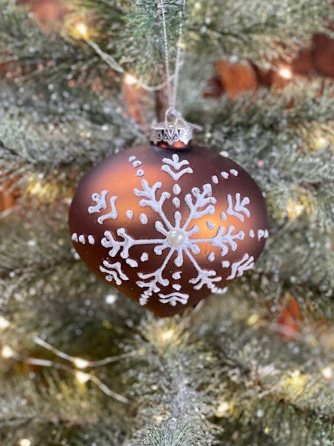 SNOWFLAKE GINGERBREAD ONION ORNAMENT GQAM109