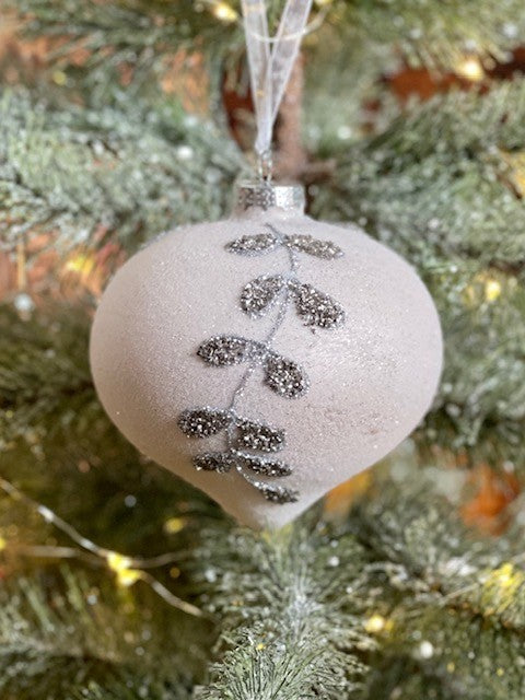 CHAMPAGNE SILVER ONION ORNAMENT GQAM274