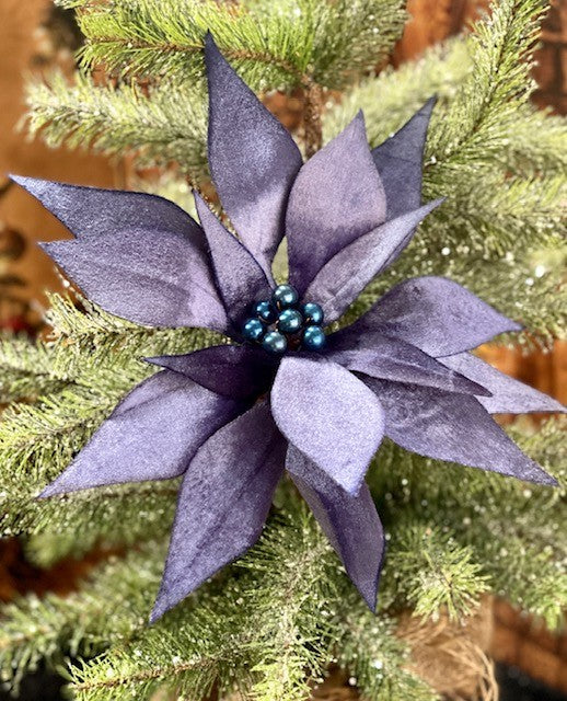 BLUE VELOUR FLOWER GGF037