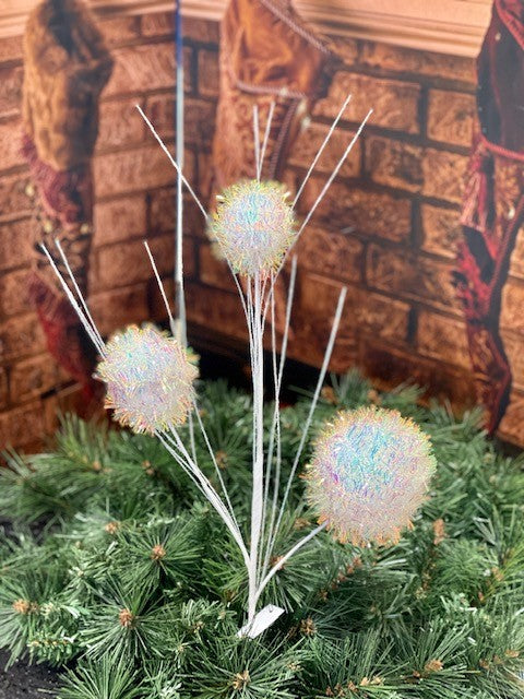 IRRIDESCENT 3 WHITE BALL SPRAY GGF289