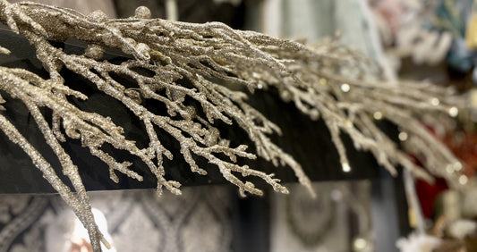 CHAMPAGNE LEAF PRE LIT 5FT GARLAND JSH009