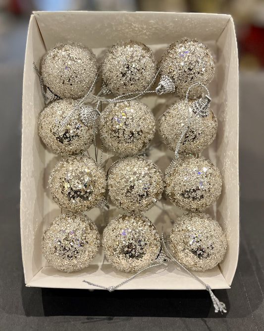 12 PACK MINI CHAMPAGNE SUGAR BAUBLES BXZ068