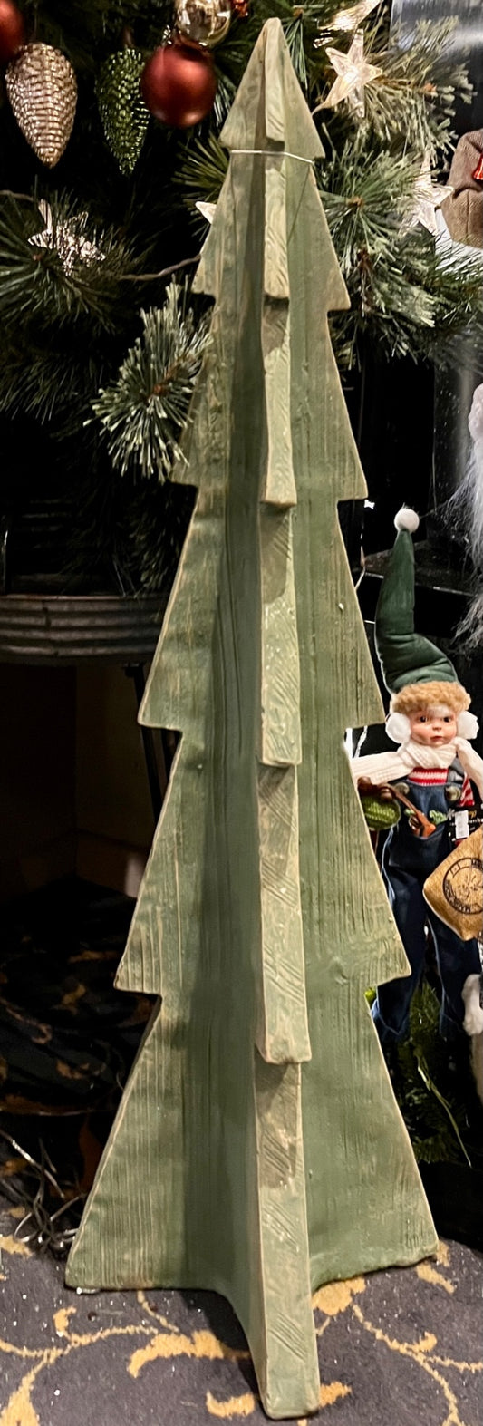 94 CM GREEN WOODGRAIN TREE DXV051 (PICK UP INSTORE ONLY)