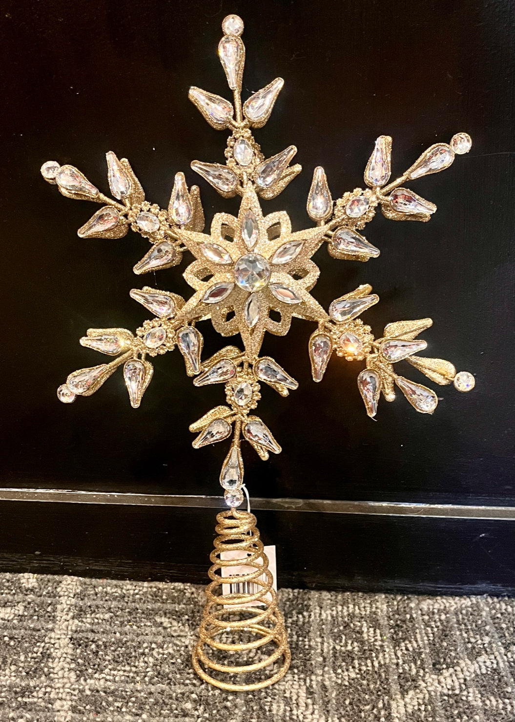 SILVER SNOWFLAKE TREE TOPPER EXP019