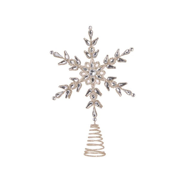 SILVER SNOWFLAKE TREE TOPPER EXP019