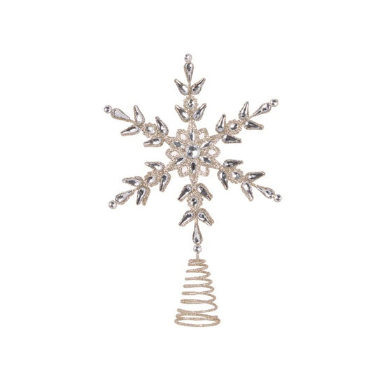 SILVER SNOWFLAKE TREE TOPPER EXP019