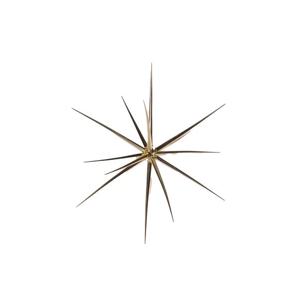SMALL METALLIC GOLD STARBURST ORNAMENT ECQ003