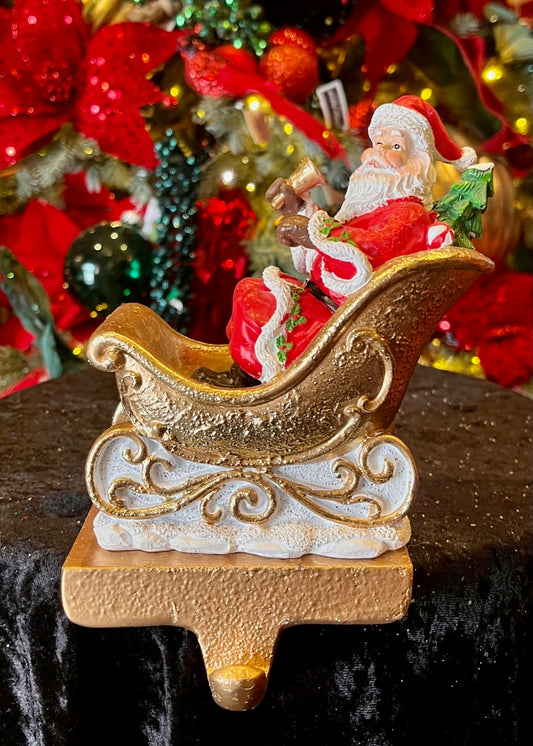 SANTA SLEIGH STOCKING HOLDER EXV011A