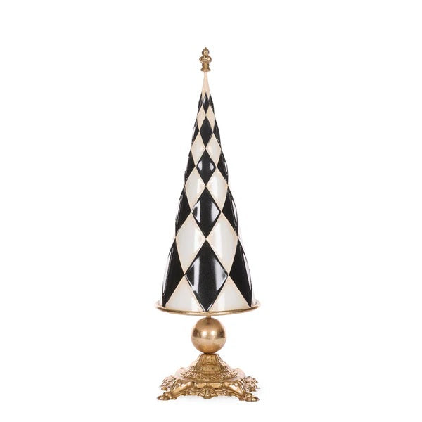 55.6 CM BLACK AND GOLD HARLEQUIN TREE EXV044