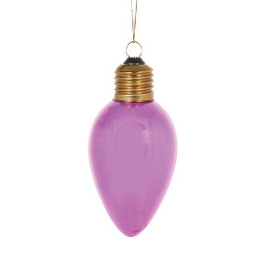 RETRO PINK BULB ORNAMENT ECI184