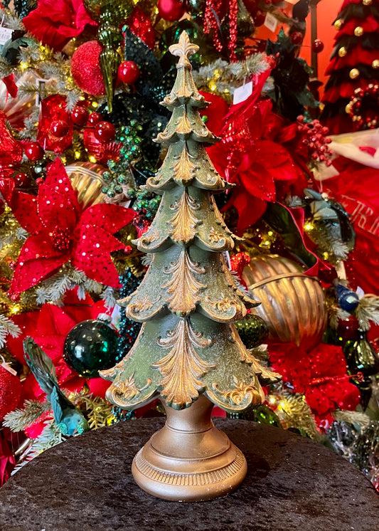 42 CM GREEN LAYERED TREE EXJ025