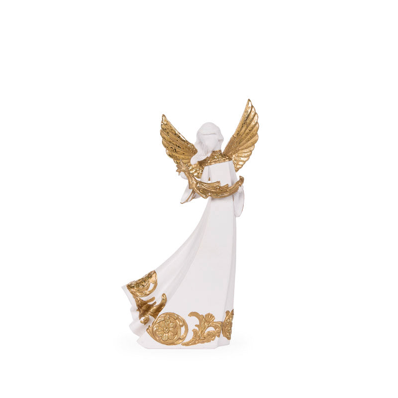 Embellished Angel With Harp FCA017