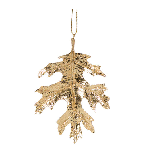 GOLD MAPLE LEAF HANGING ORNAMENT FCA095A