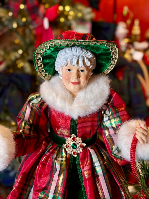 TRADITIONAL FABRIC MRS CLAUS FCA186