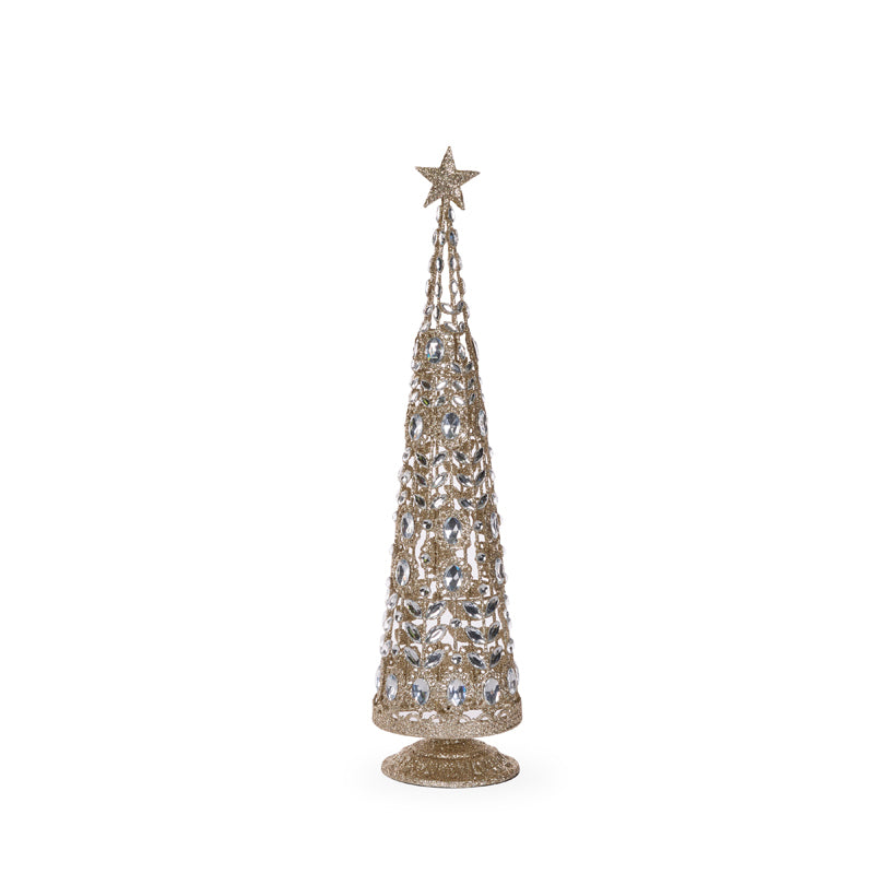 60cm Champagne Jeweled Tree FXP032