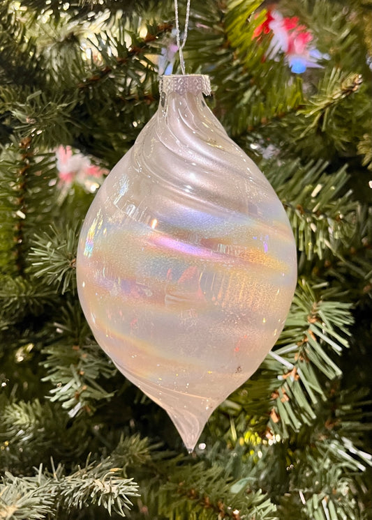 Iridescent Pearl Teardrop Ornament RAM481