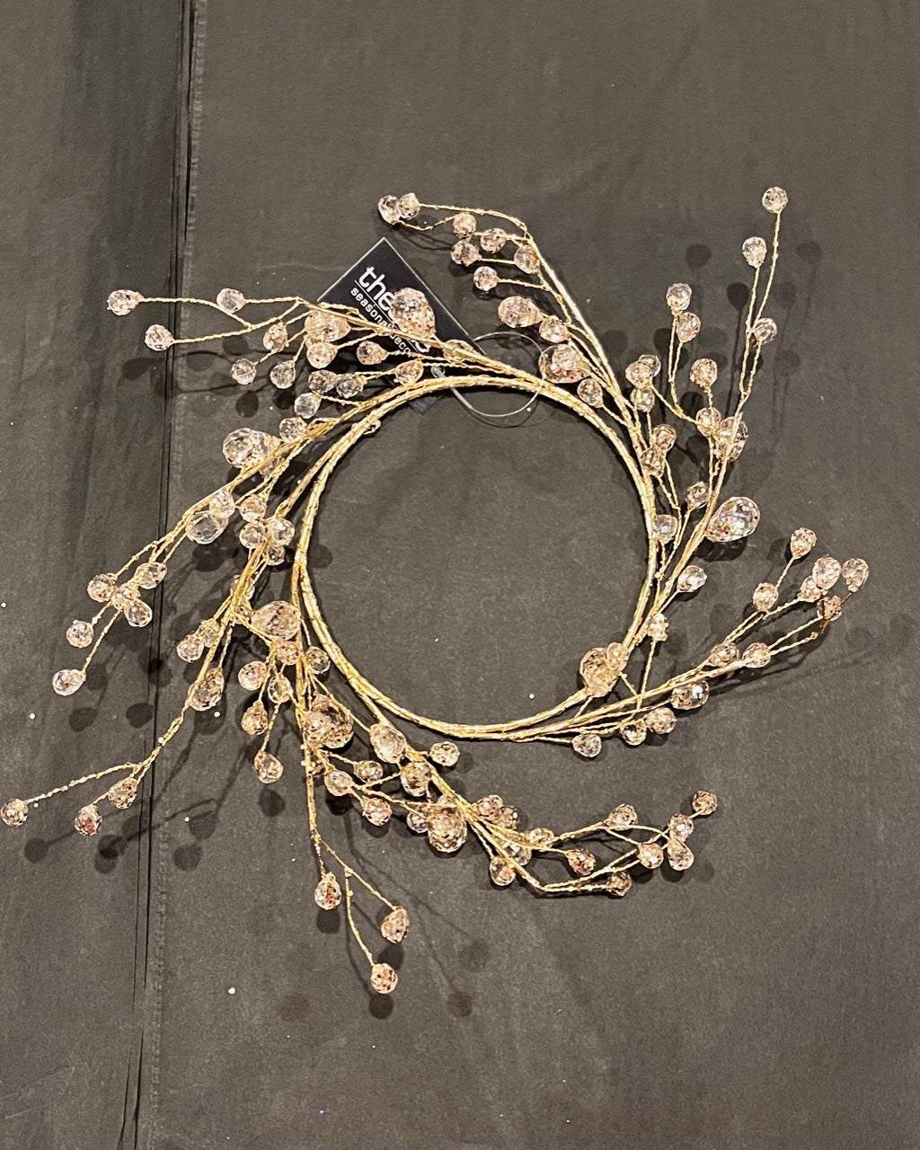 GOLD JEWELLED CANDLE RING RCT203