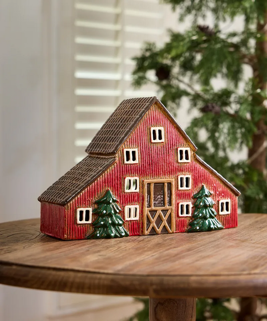 STONEWARE VILLAGE TEALIGHT HOUSE - Nordgard Storlek Barn YA0097