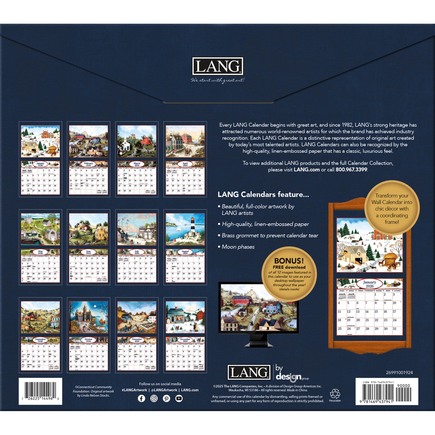 LANG CALENDAR 2026 - LINDA NELSON STOCKS