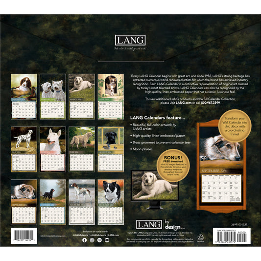 LANG CALENDAR 2026 - LOVE OF DOGS