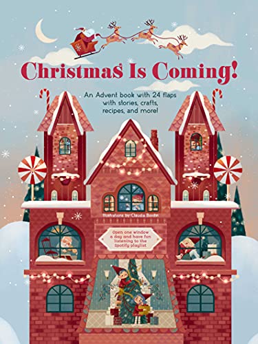 CHRISTMAS IS COMING ADVENT BOOK WITH FLAPS