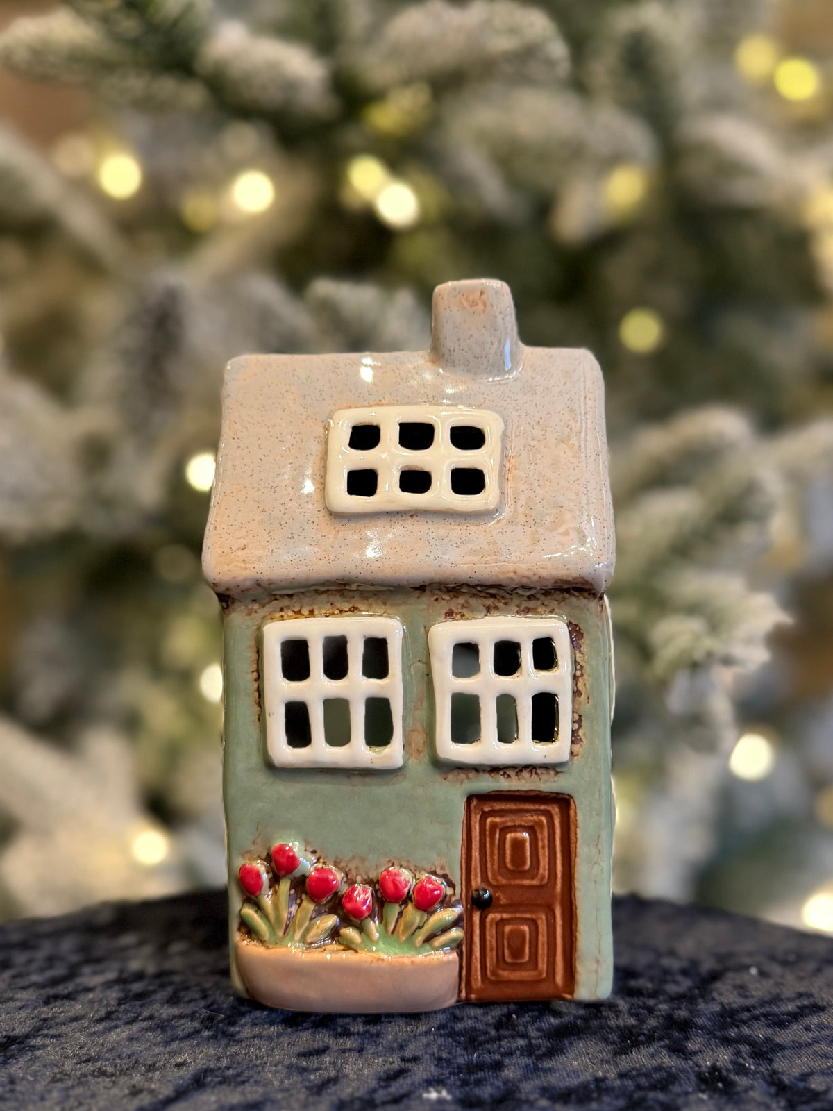 Devon Petite Tea Light Cottage Sage YA0113
