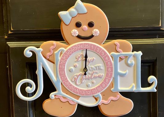 METAL NOEL COUNTDOWN SIGN XBO154