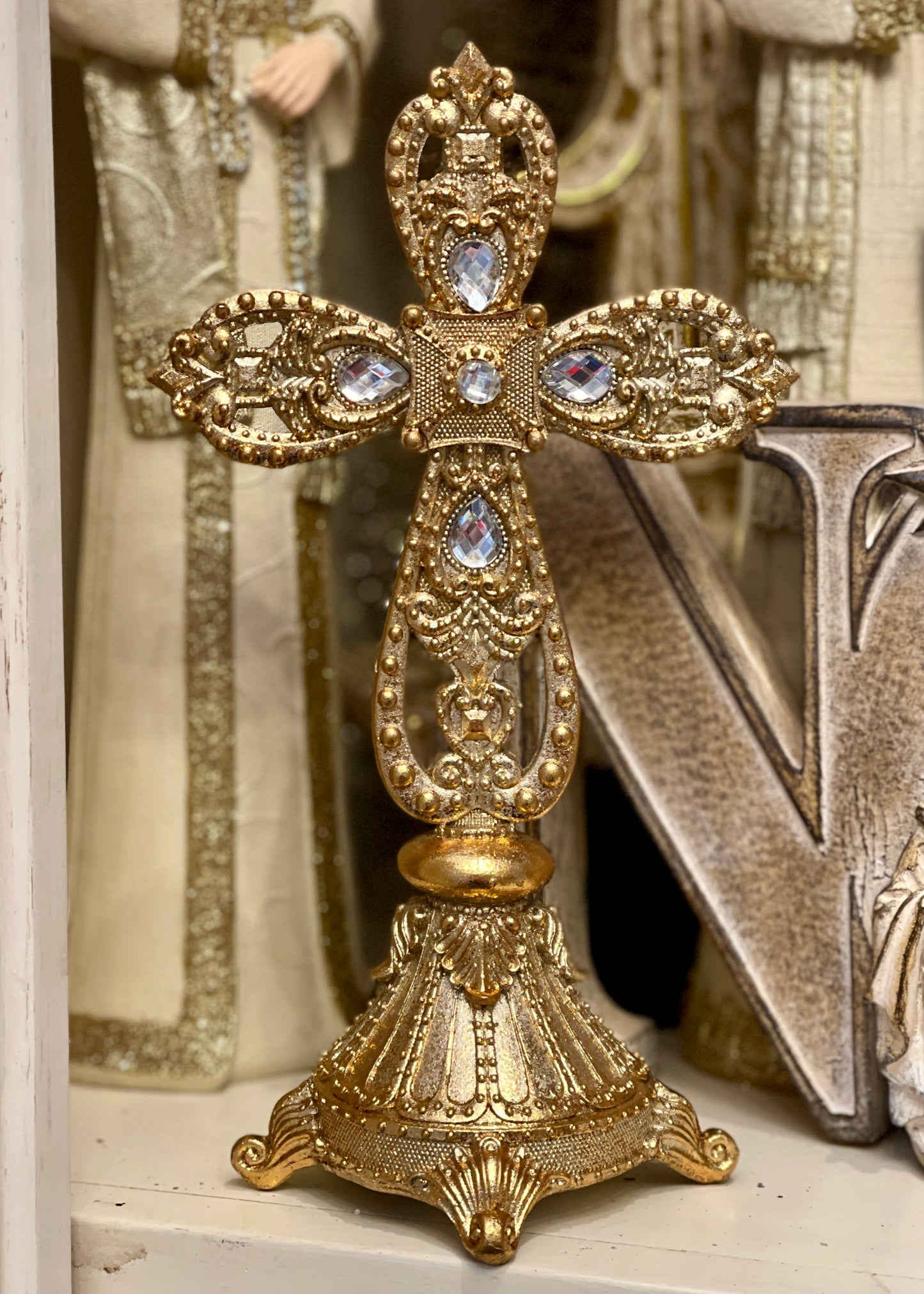 23cm Elegant Cross Standing SSW427