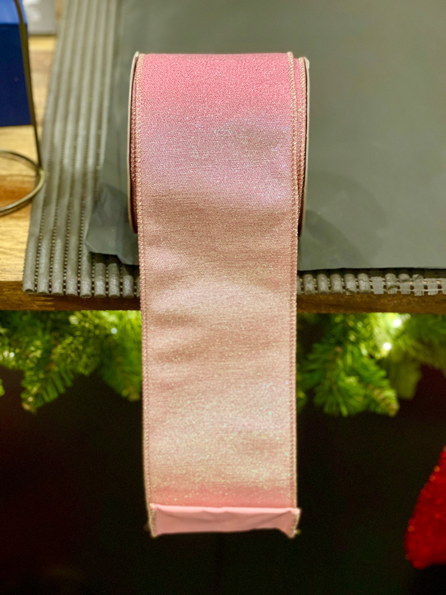 PINK SPLASH METALLIC 4 INCH X 10 YARD RIBBON R4427746