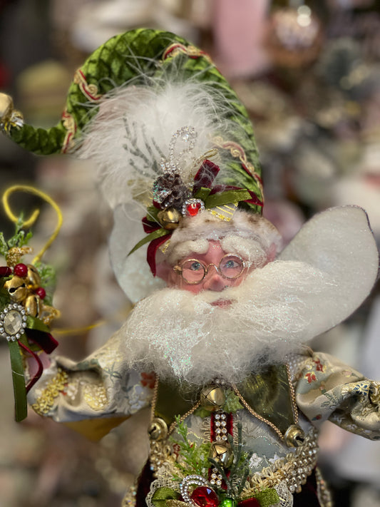 MARK ROBERTS JINGLE ALL THE WAY FAIRY STOCKING HOLDER 51-37502