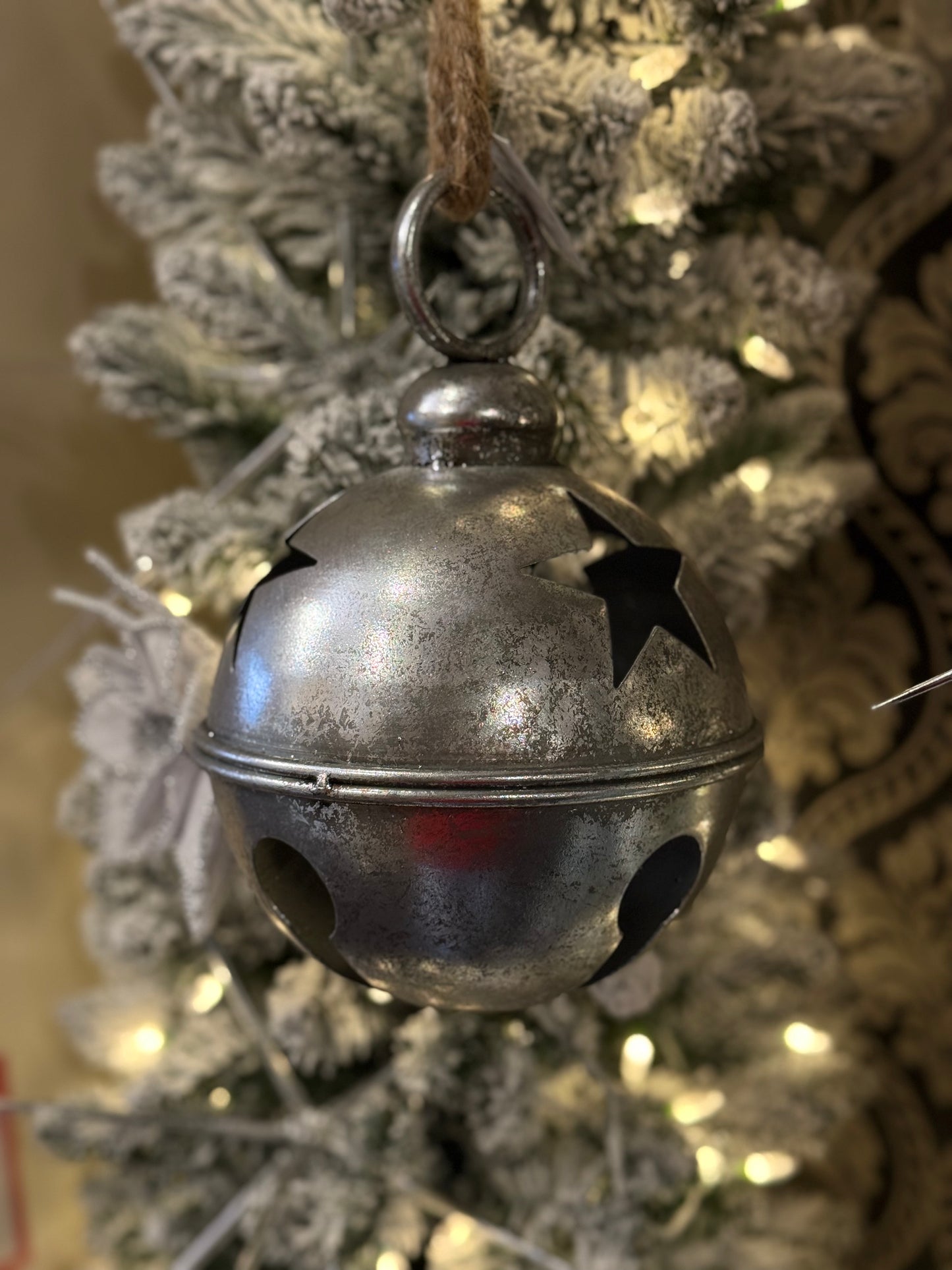 16 CM ANTIQUE SILVER BELL ECH005