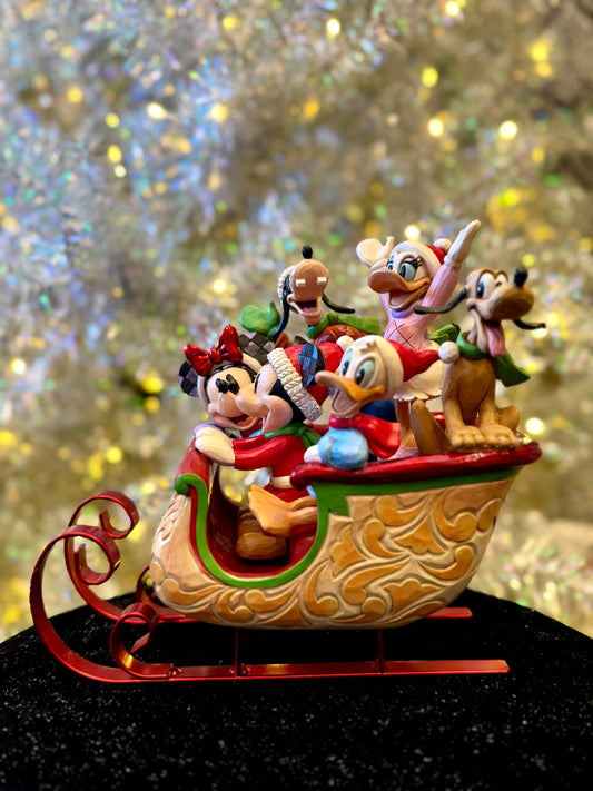 JIM SHORE MICKEY & FRIENDS SLEIGH 6016883