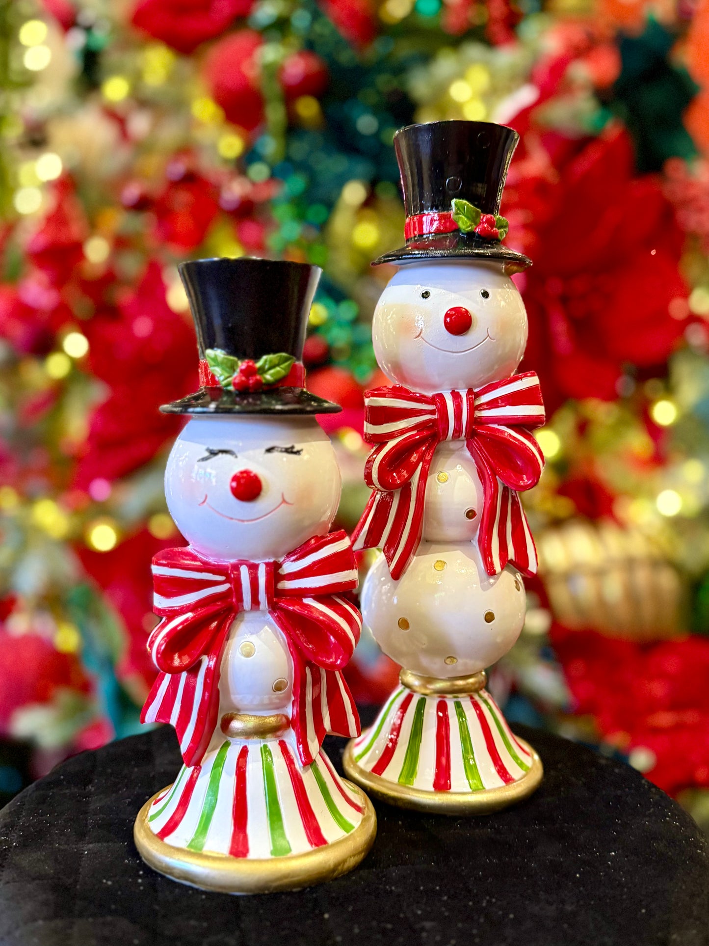Snowman Candlesticks Set of 2 4512107