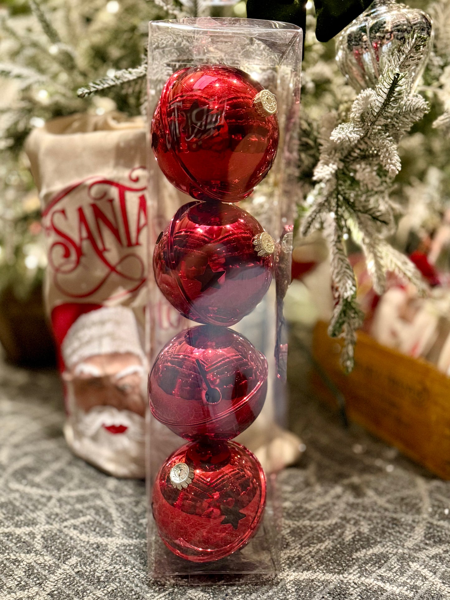 4 PACK HIGH SHINE RED BELLS