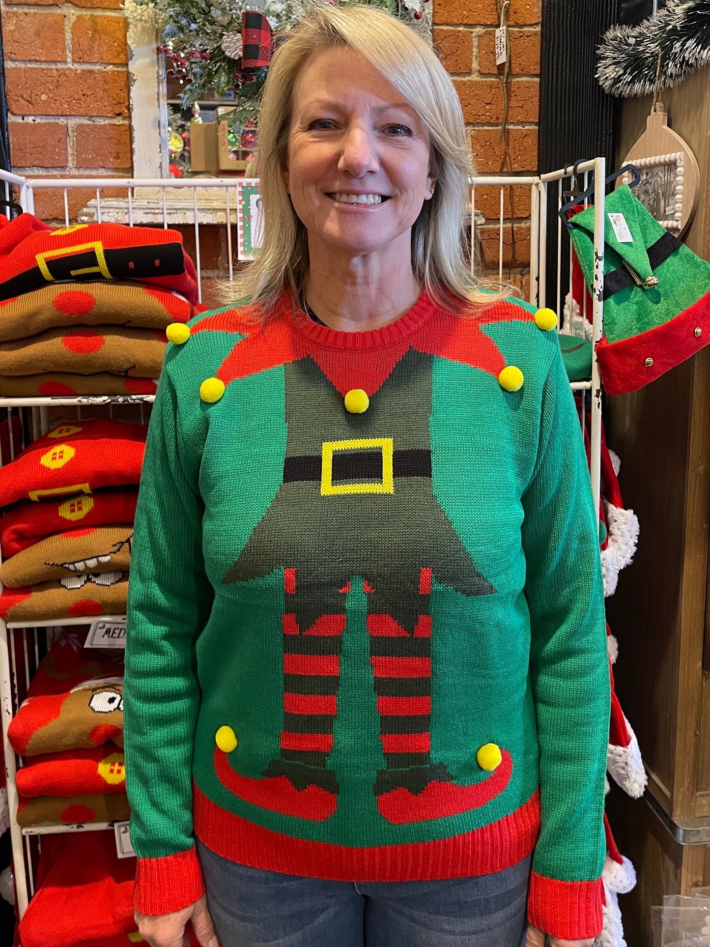 CHRISTMAS ELF STYLE SWEATER