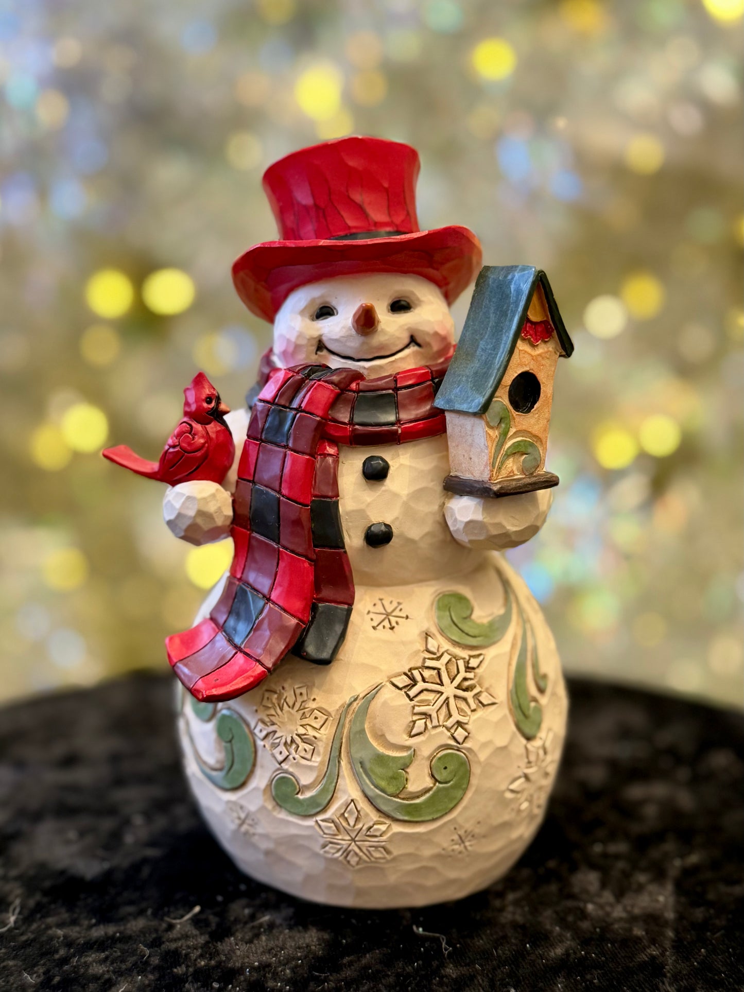 JIM SHORE HWC HIGHLAND GLEN SNOWMAN WITH HAT 6017025