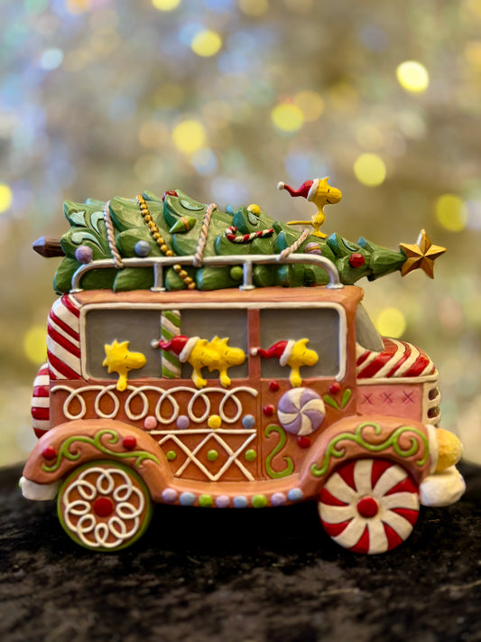 JIM SHORE PEANUTS GINGERBREAD VAN 6017238