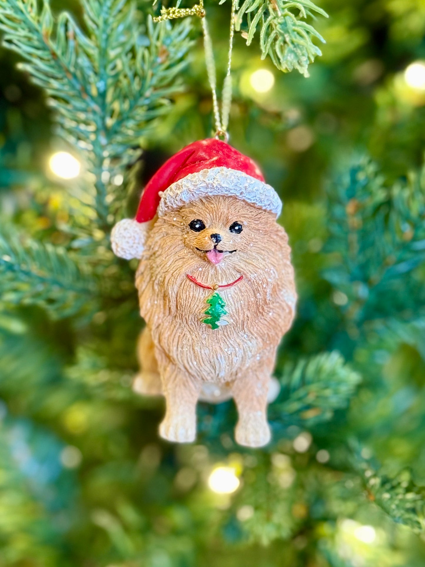 Santa Hat Pomerian Ornament 4507047