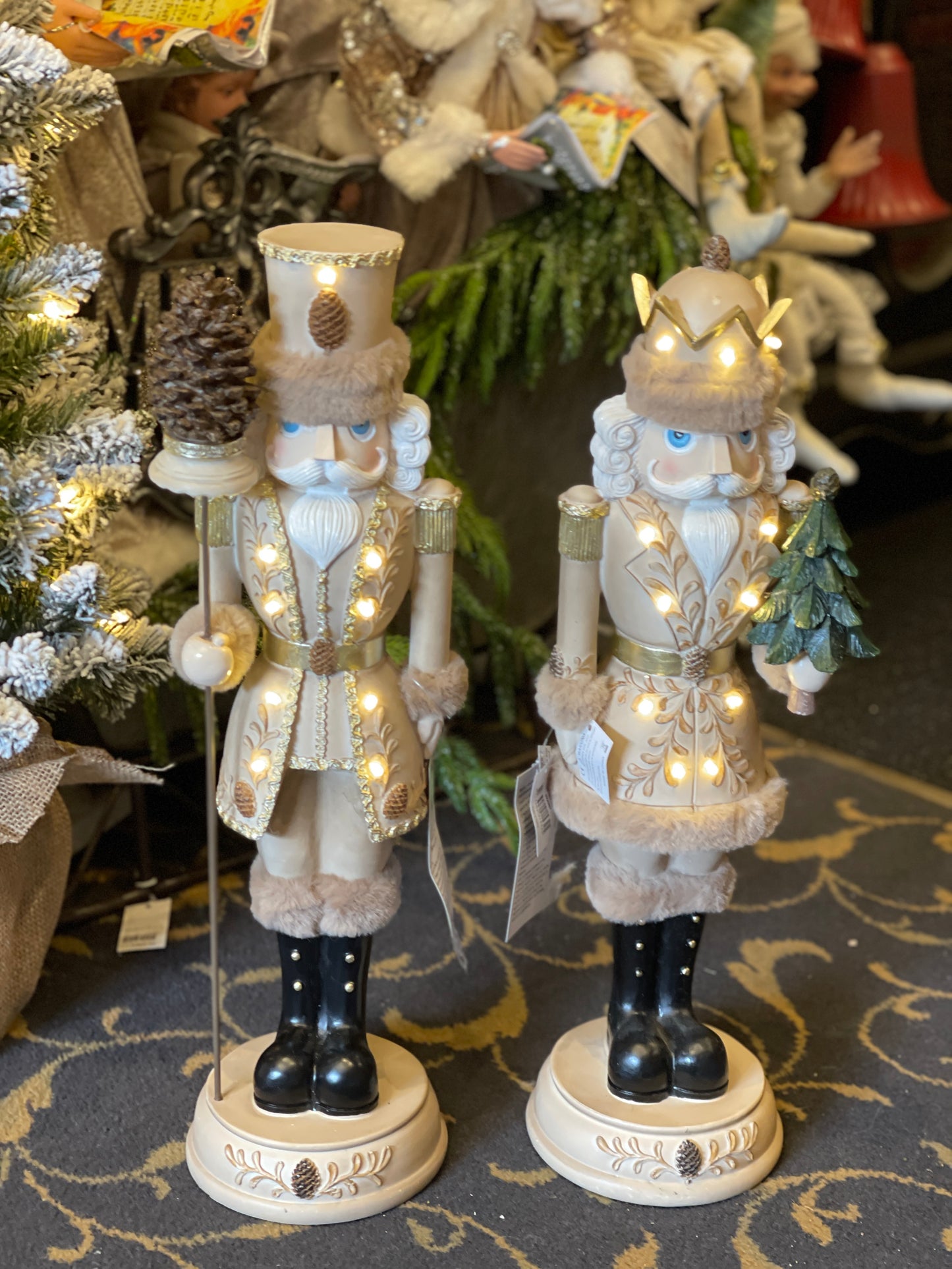 51cm LED Nutcracker with Tree SXA907