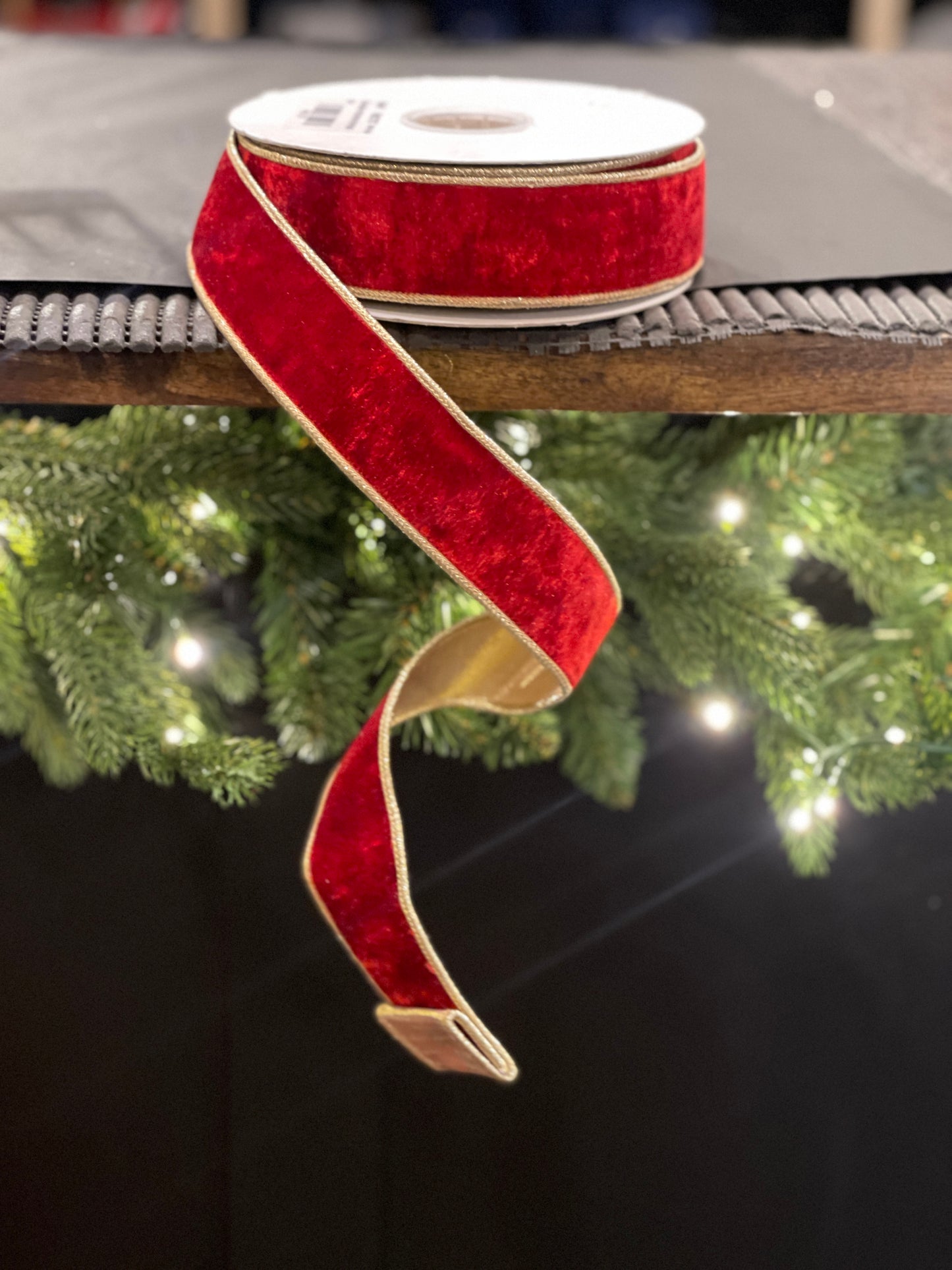 BURGUNDY/RUST VELVET 1.5 INCH X 10 YARD RIBBON R4527757