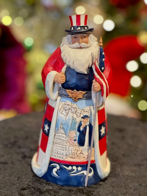 JIM SHORE HWC AMERICAN SANTA 6001474