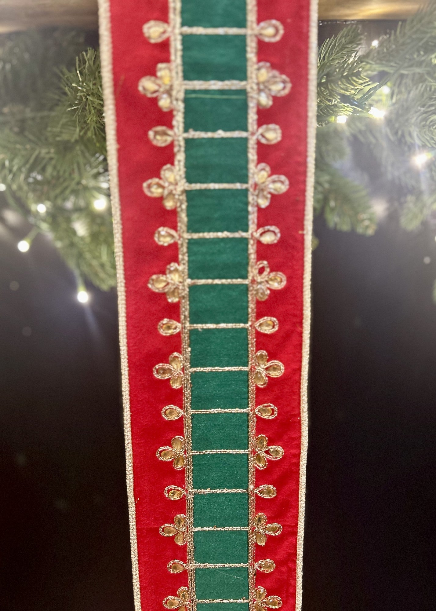 100mm Red Green Drummer Ribbon SOM401