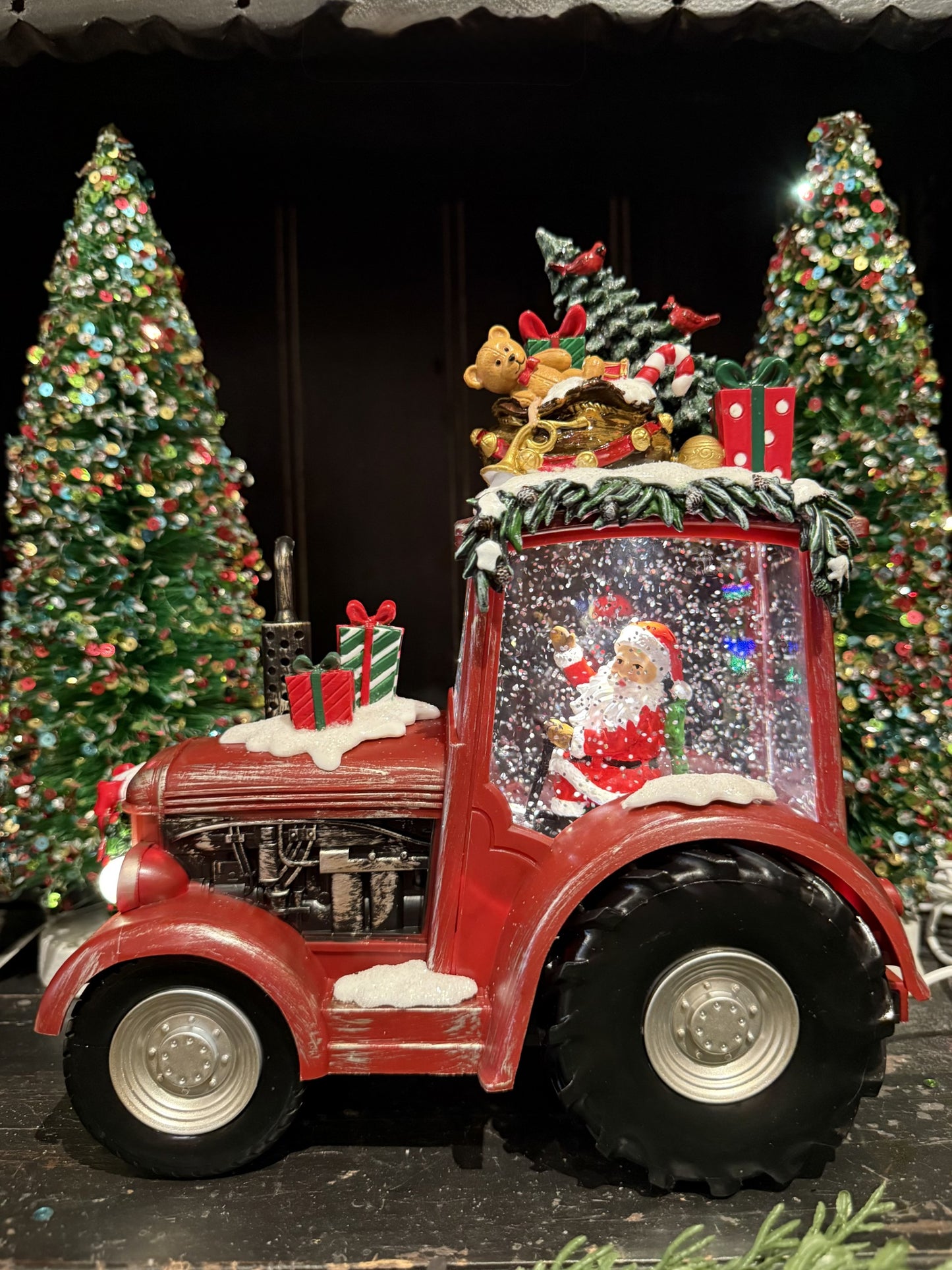 GLITTER LANTERN - Festive Tractor Red 69A