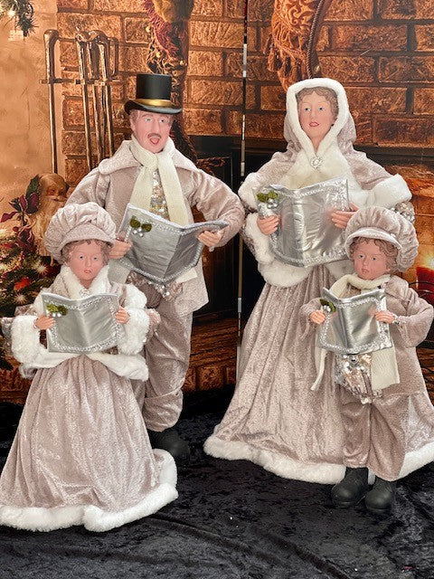 SET OF 4 CHAMPAGNE CAROLLERS SET