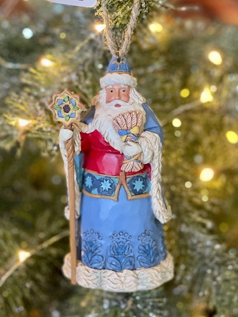 JIM SHORE HWC UKRAINE SANTA HANGING ORNAMENT 6004308