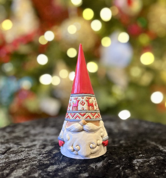 JIM SHORE HWC NORDIC NOEL REINDEER HAT GNOME 6006623